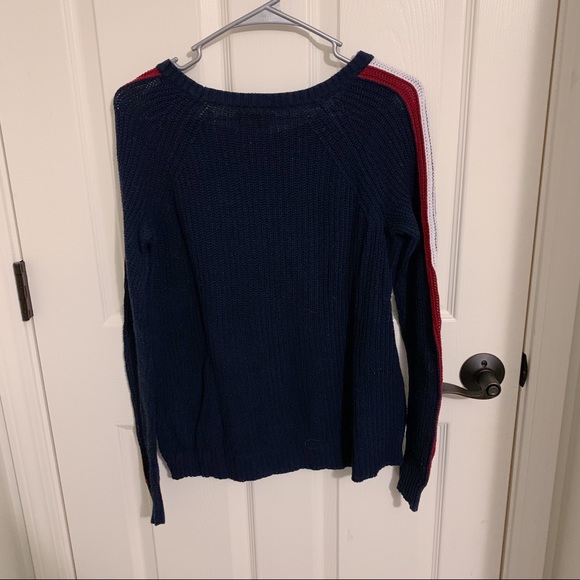 AEO Striped Sleeve Sweater - Picture 3 of 5